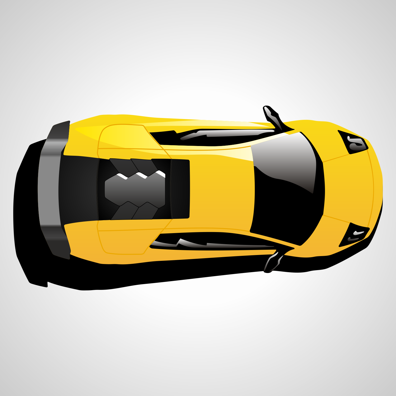 Car Top View Illustration Car Top View Illustration