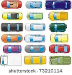 Car Top View Vector