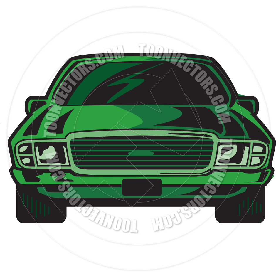 Cartoon Car Front View Clip Art