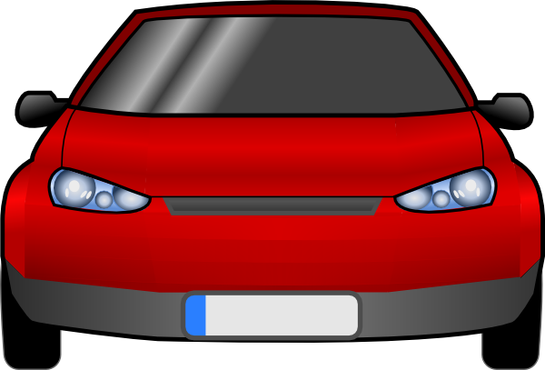 Cartoon Car Front View