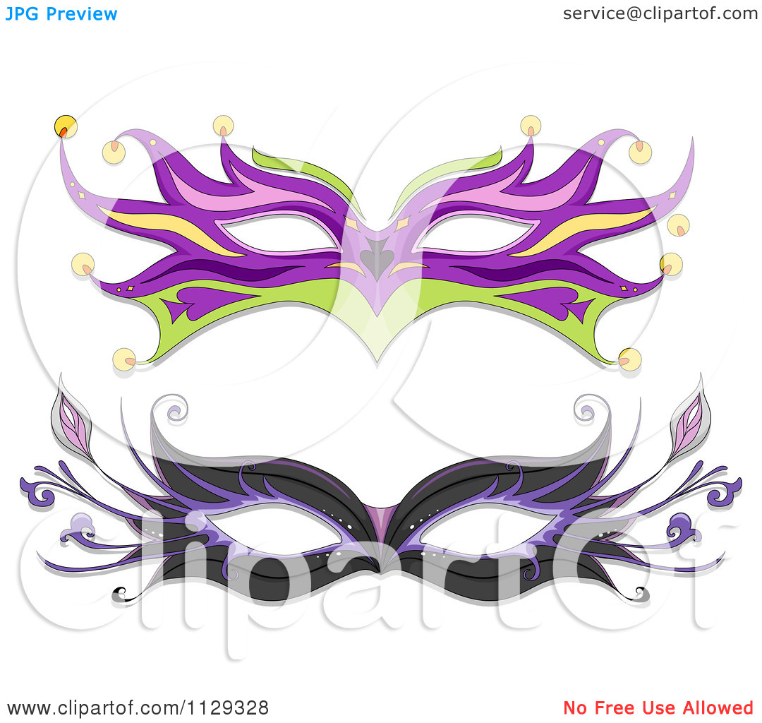 Cartoon Masquerade Mask Clip Art