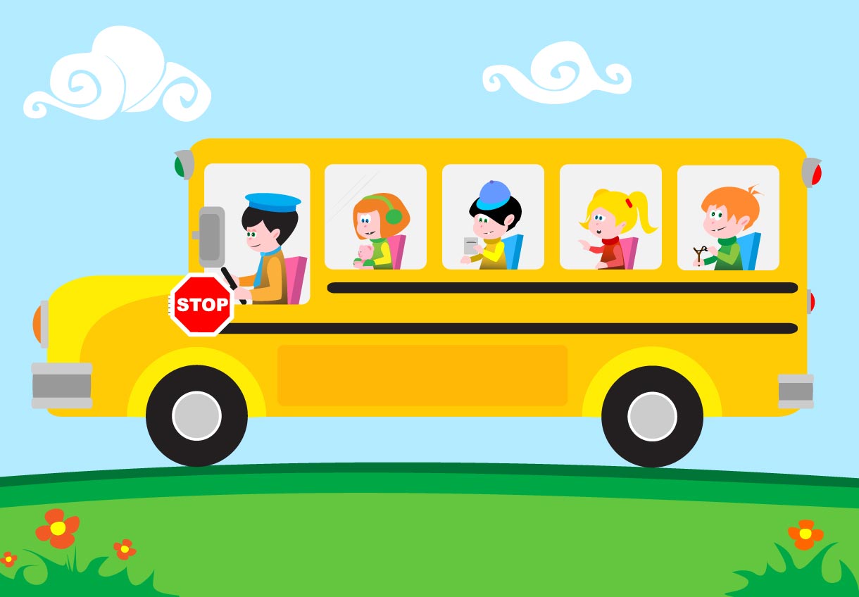 Cartoon School Bus Vector