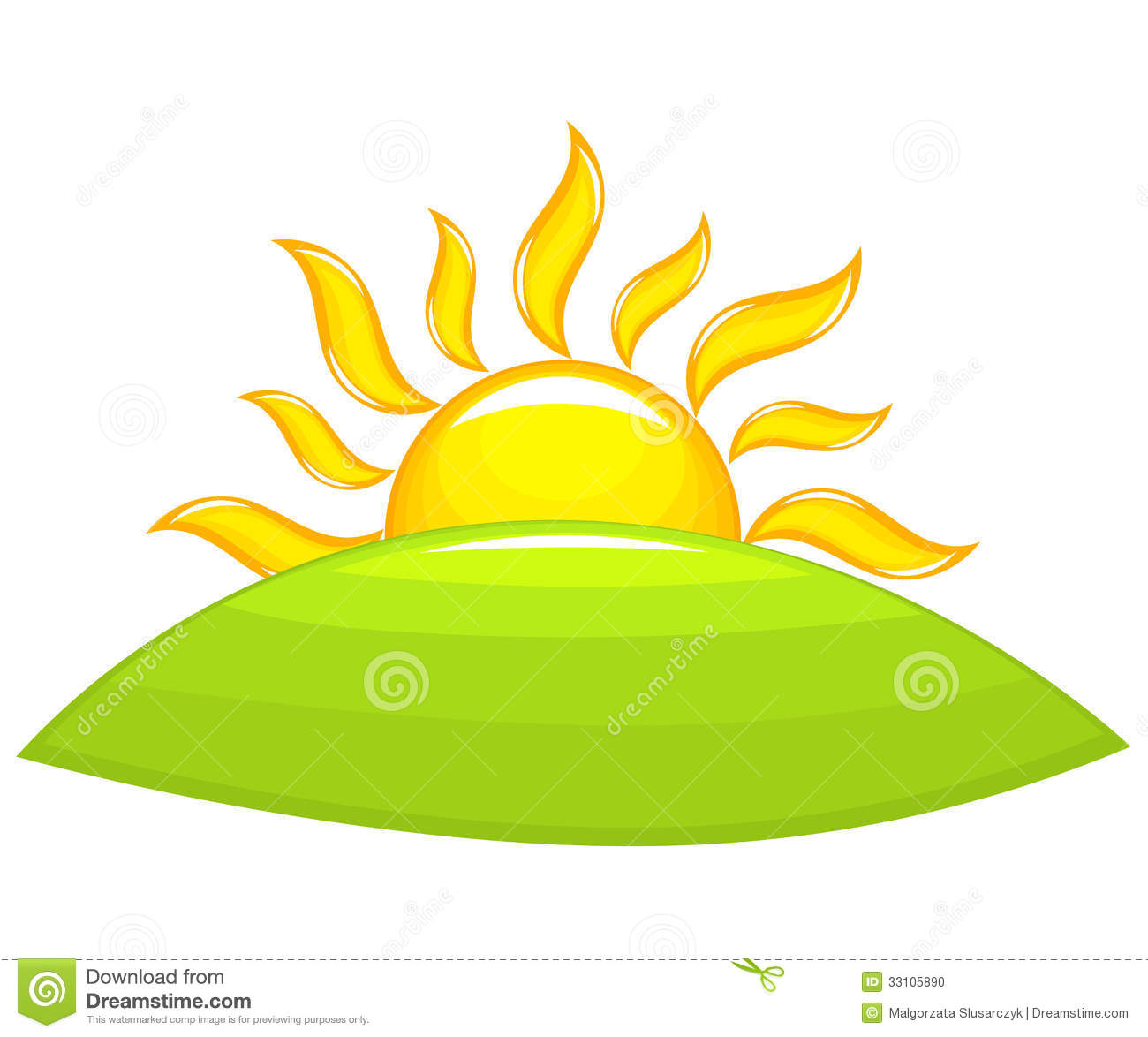 Cartoon Sunrise Clip Art