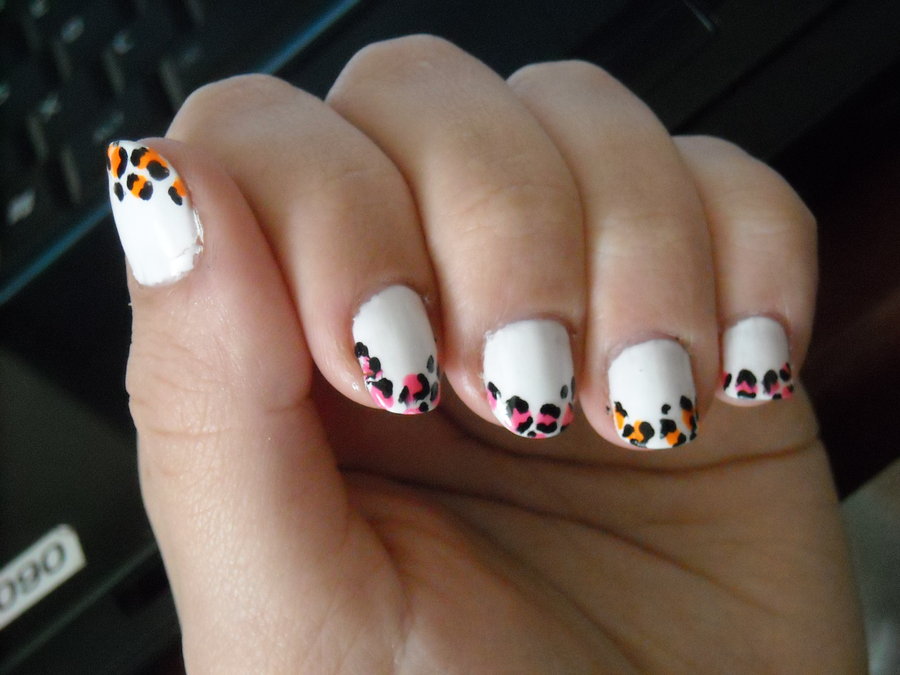 Cheetah Nail Art Design