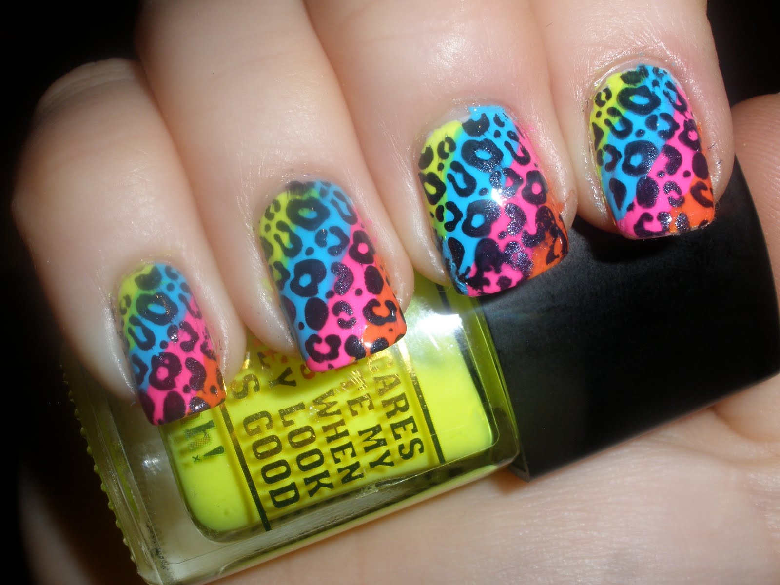 Cheetah Nail Design