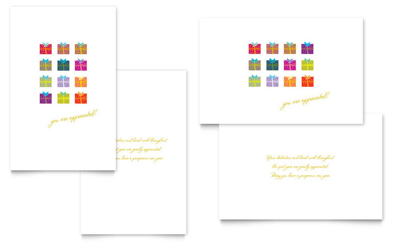 Christmas Card Templates Microsoft Word