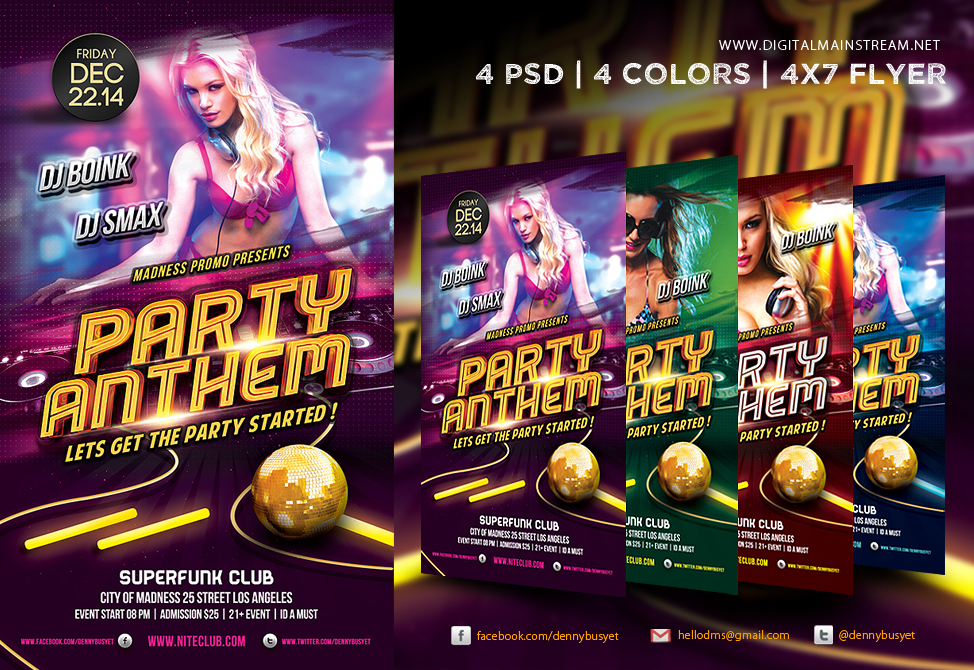 Club Party Flyer Template Club Party Flyer Template