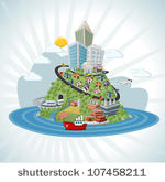 Colorful Cartoon City