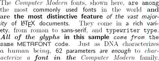 Computer Modern Font