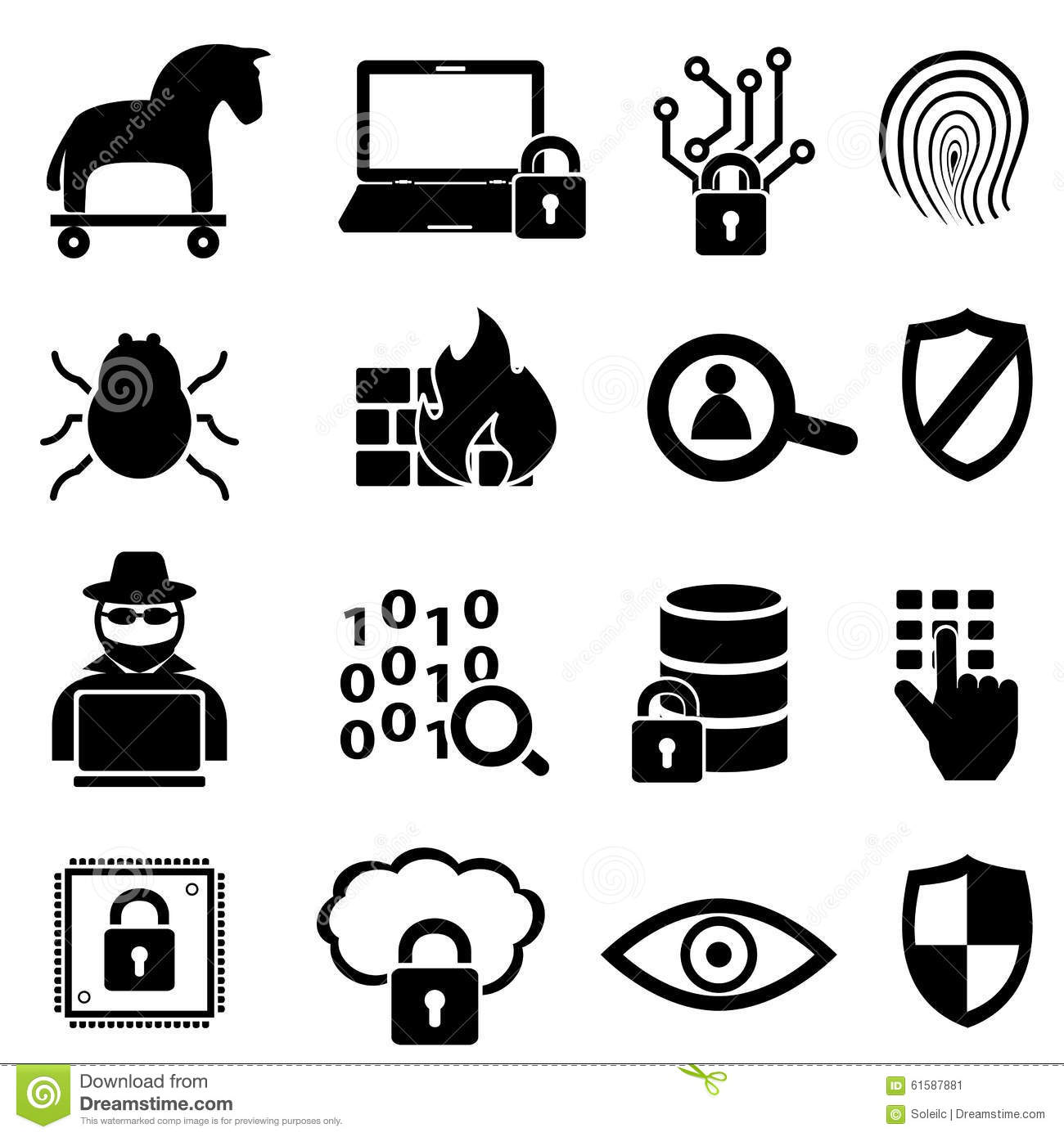 Computer Security Icon