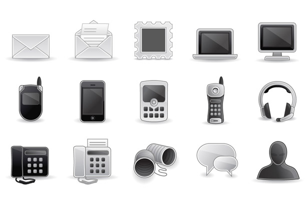 Contact Icons Vector