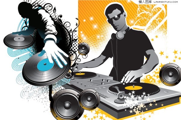 Cool DJ Silhouette