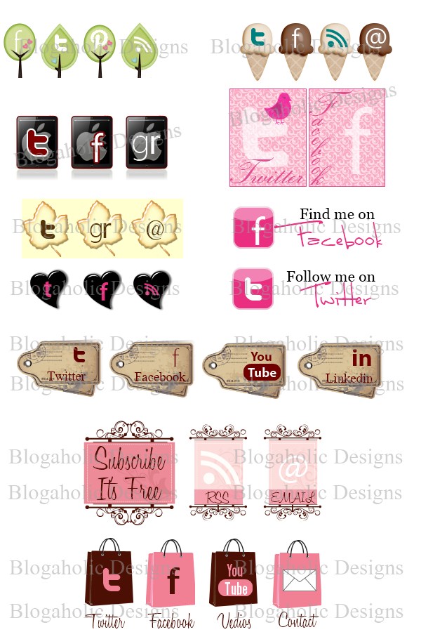 Custom Social Media Icons