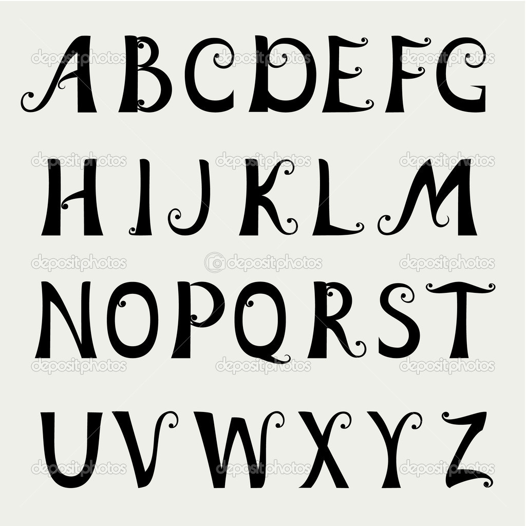 Different Alphabet Fonts