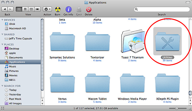 Disk Utilities Folder Mac