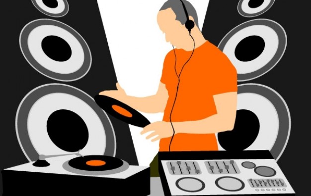 DJ Music Vector Art