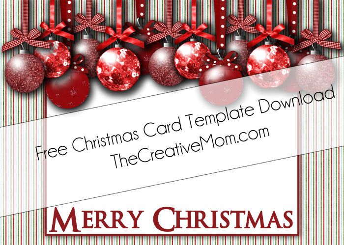 Downloadable Christmas Card Templates