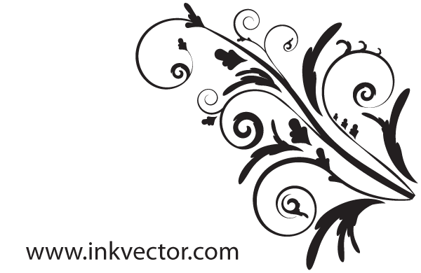 Elegant Swirl Designs Clip Art