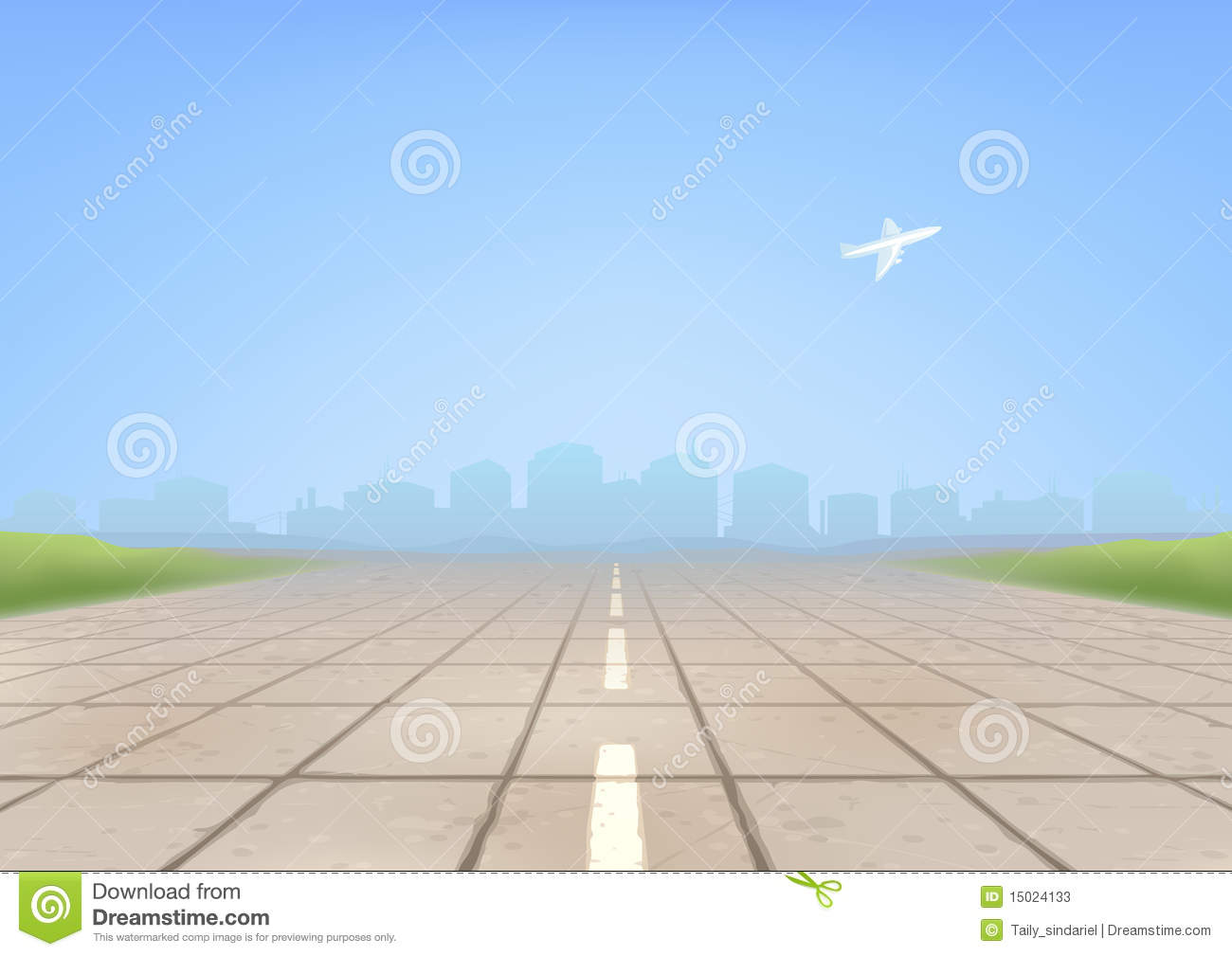 Empty Airport Runway