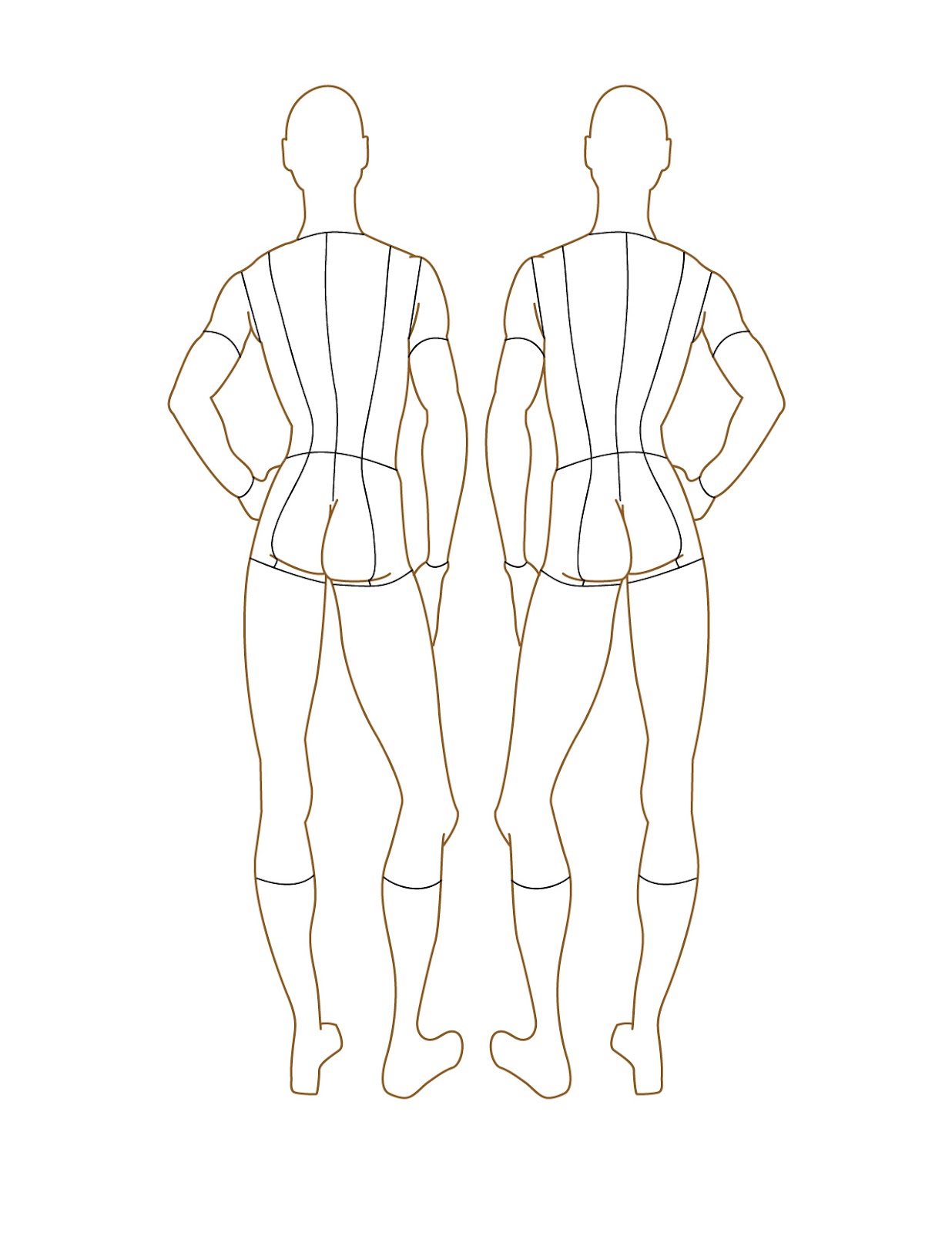 Fashion Figure Templates Front