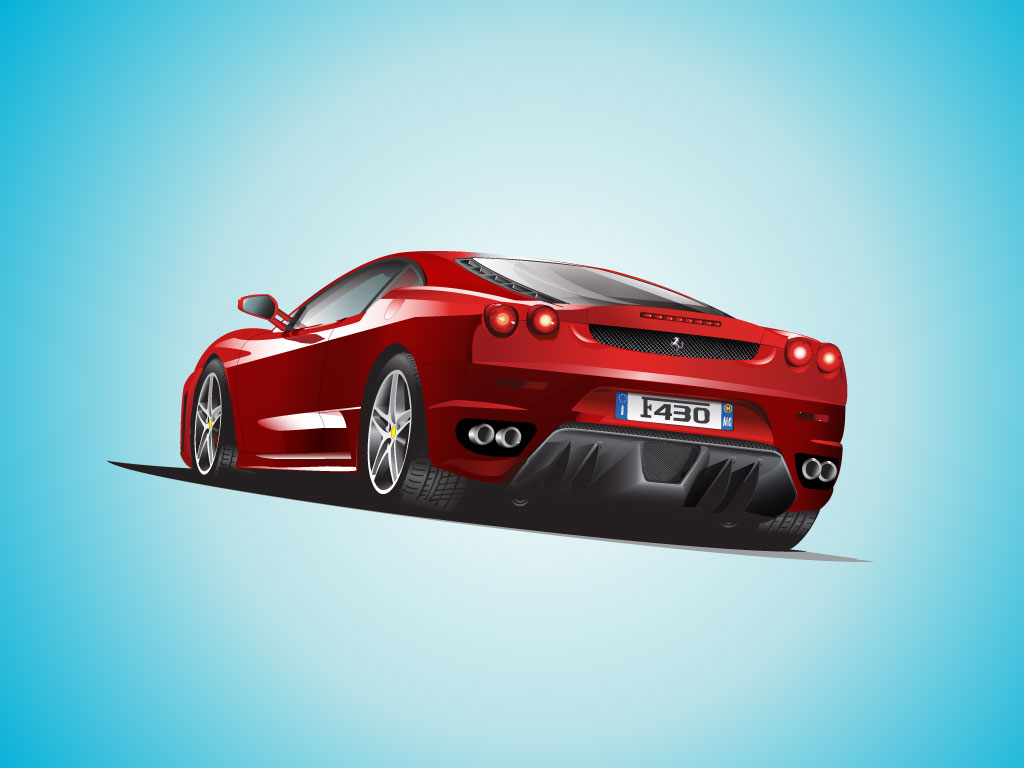 Ferrari Rear View Ferrari Rear View