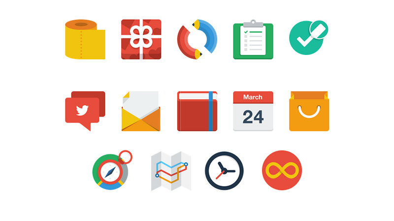 10 Flat UI Icons Images