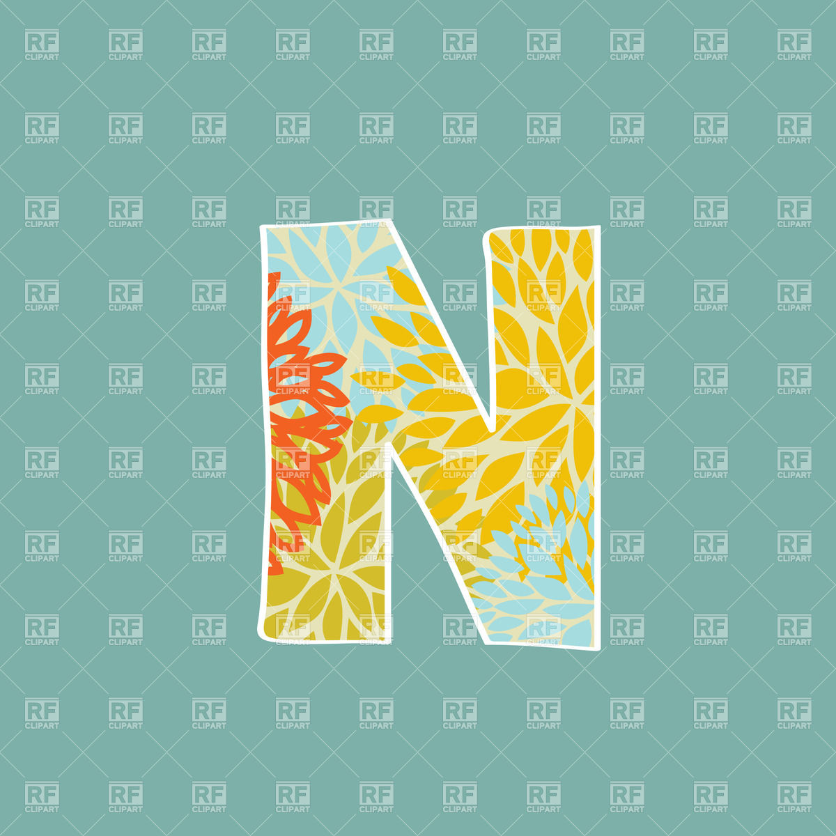 Font Letter N Clip Art