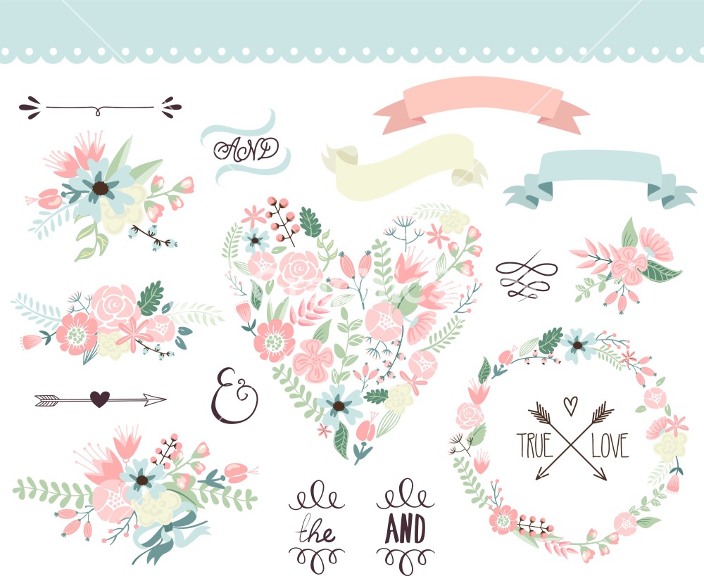 19 Photos of Floral Wedding Vector