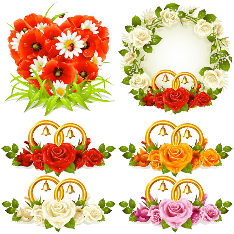 Free Flower Vector Graphics Wedding