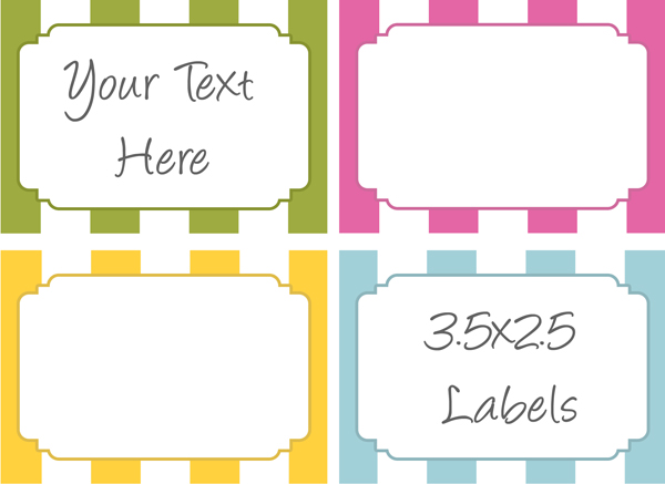 Free Printable Food Label Templates