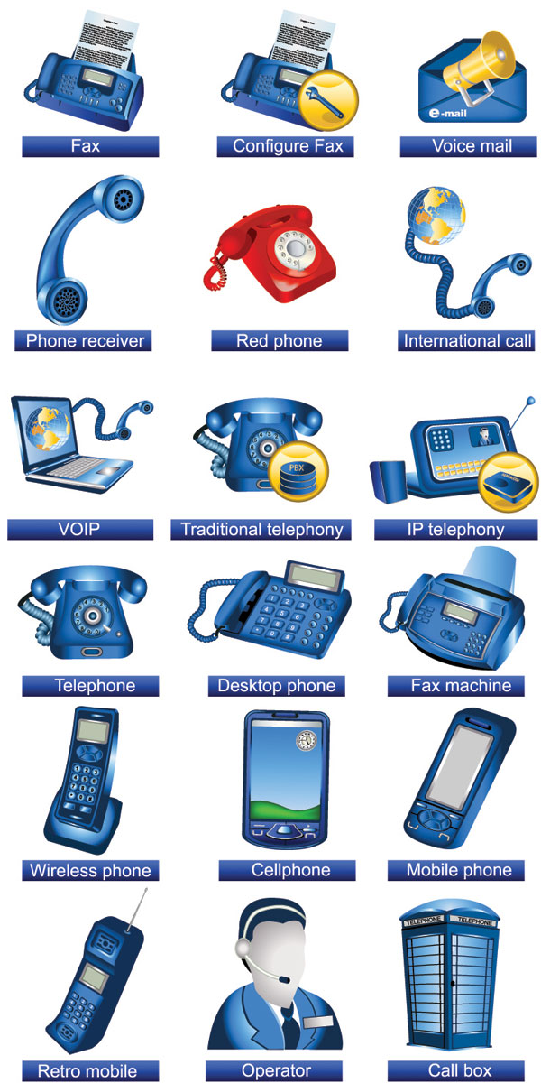 Free Vector Communication Icons