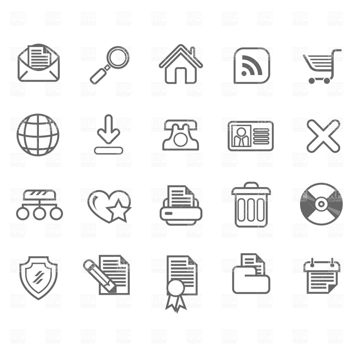 Free Vector Communication Icons