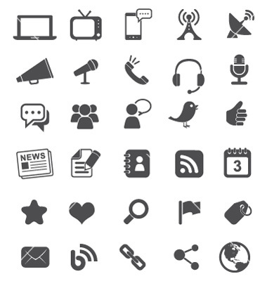 Free Vector Communication Icons