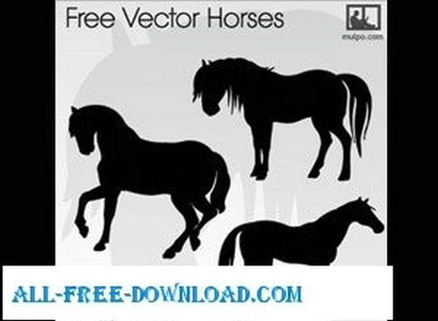 Free Vector Horse Silhouettes