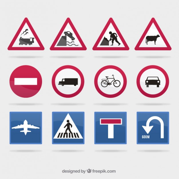 Free Vector Traffic Signs