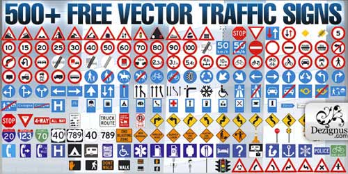 Free Vector Traffic Signs