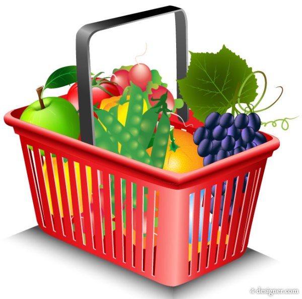 9 Shopping Basket Vector Images