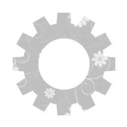 Gears Flat Icon Grey