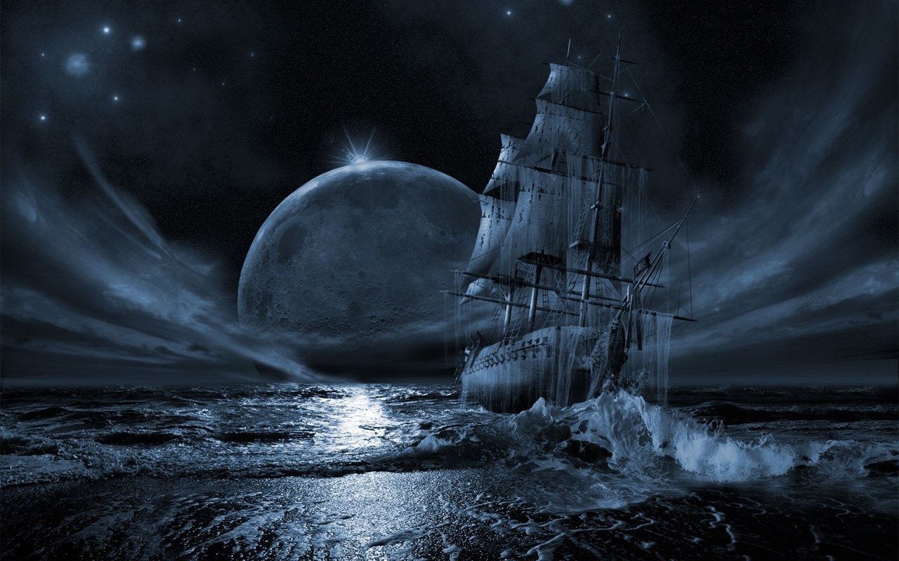 Ghost Pirate Ship Desktop