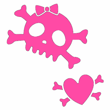 Girly Skulls and Crossbones