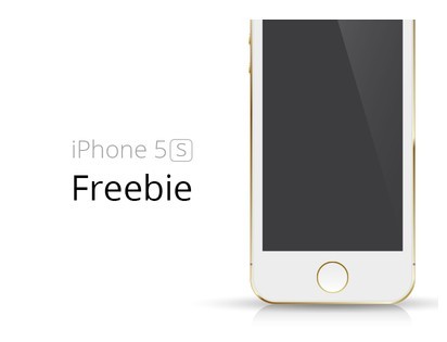 Gold iPhone 5S Template Gold iPhone 5S Template