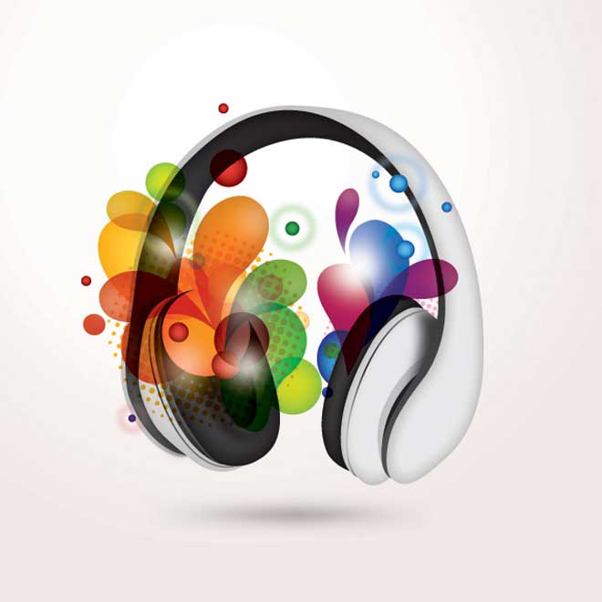 Graphic Colorful Music