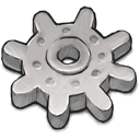 Grey Gear Icon