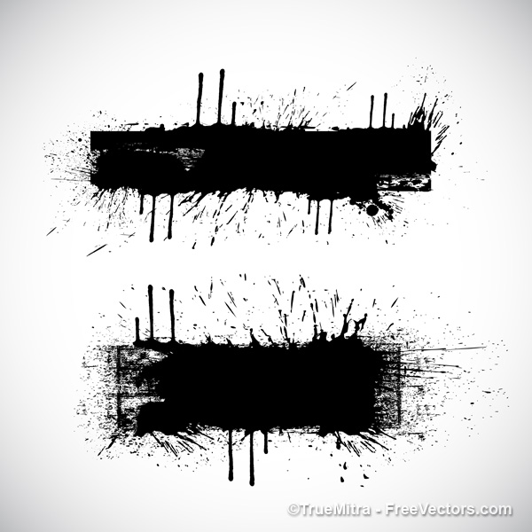 Grunge Splatter Vector Free