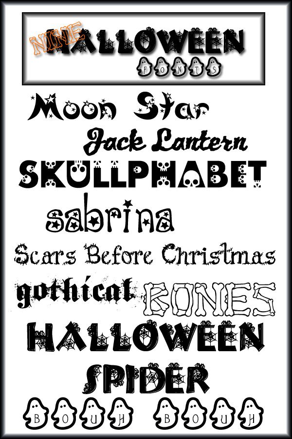 Halloween Fonts Free Fun