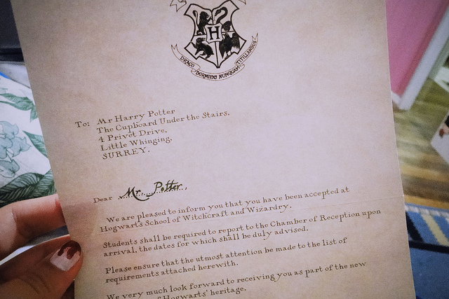 Harry Potter Hogwarts Letter Font