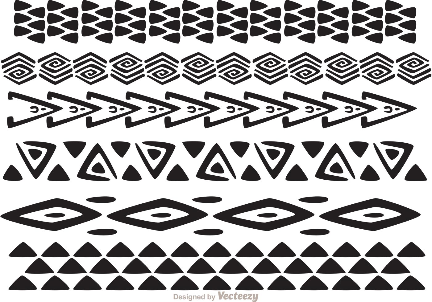 Hawaiian Tribal Patterns Vector Hawaiian Tribal Patterns Vector