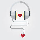 Headphone Icon with Red A