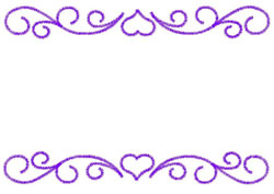 Heart Border Embroidery Design