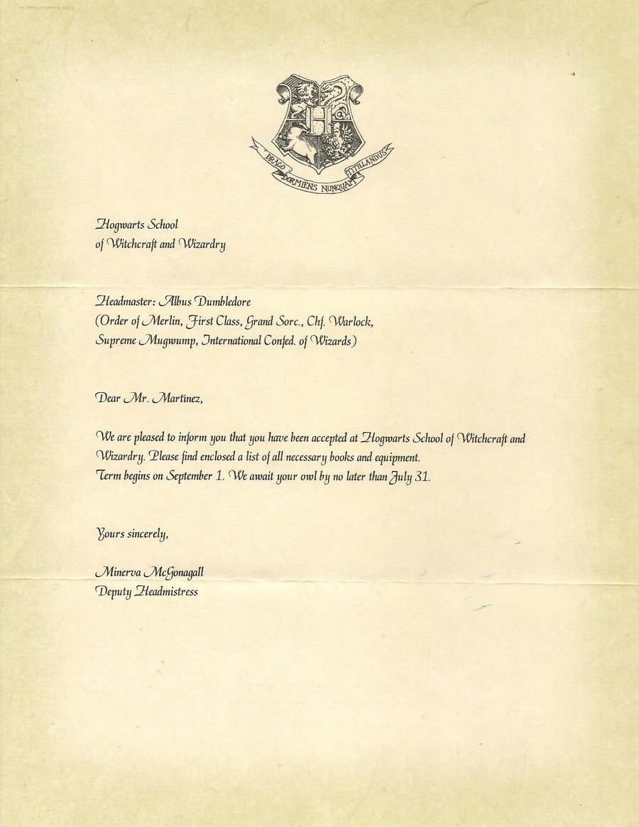 21 Hogwarts Acceptance Letter Font Images - Hogwarts Acceptance Pertaining To Harry Potter Letter Template